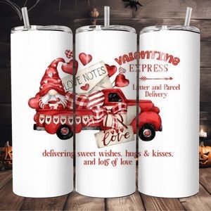 Handcrafted”Valentine Express 20oz tumbler